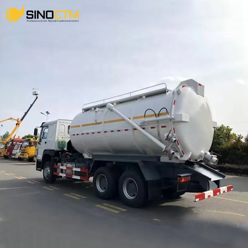 Sinotruk 290hp 10wheel heavy duty jetting and suction sewage pump tank truck