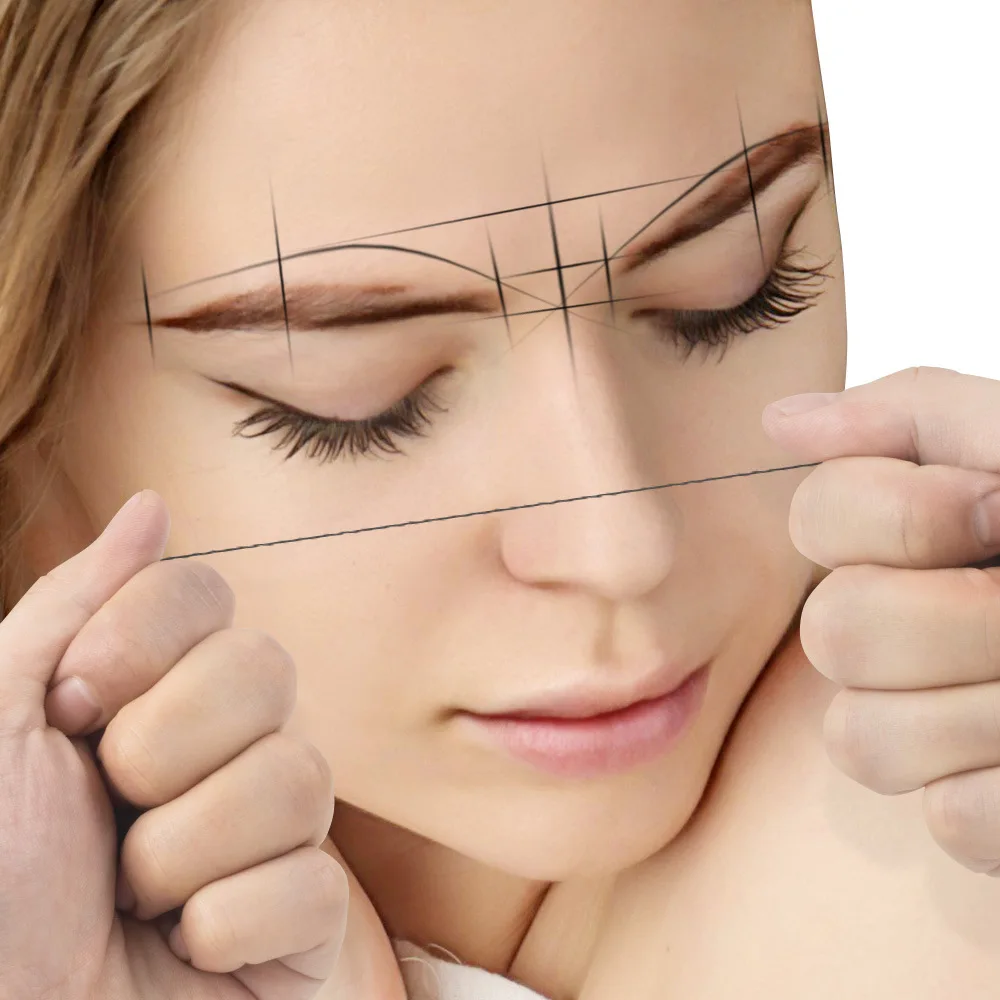 Белая и черная 30 м Перманентный макияж Tatoo Microblading бровей коррекция стринги