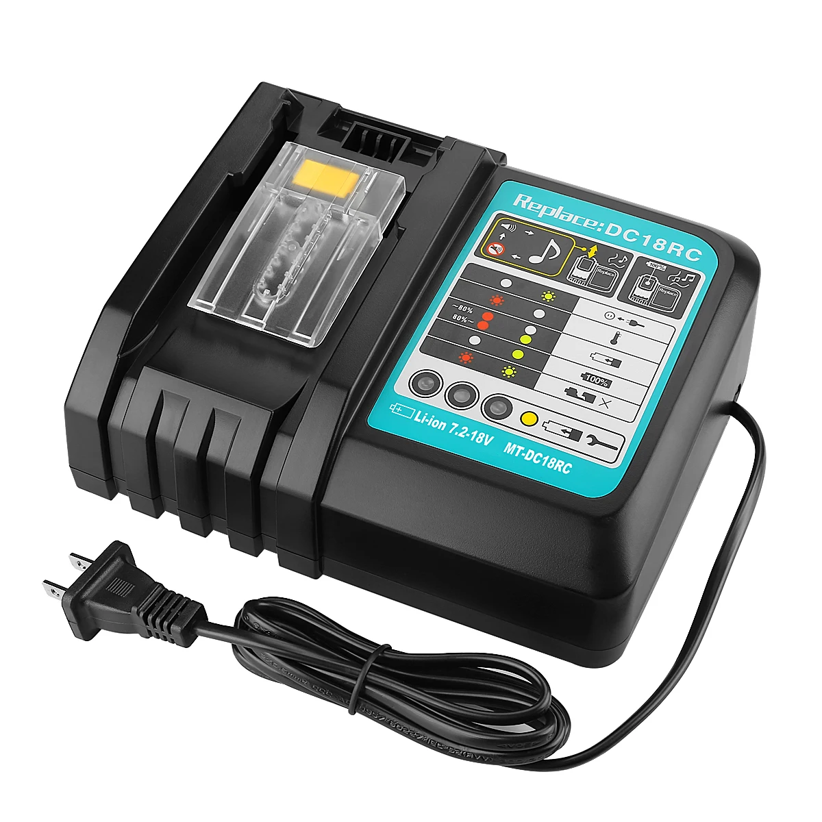 Для 14 4 V ~ 18V 3.0A литий-ионных батарей DC18RC Замена Makita зарядное