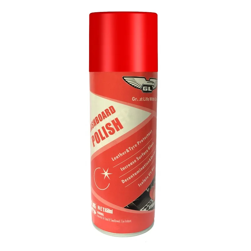 
GL car care aerosol dashboard polish spray wax 