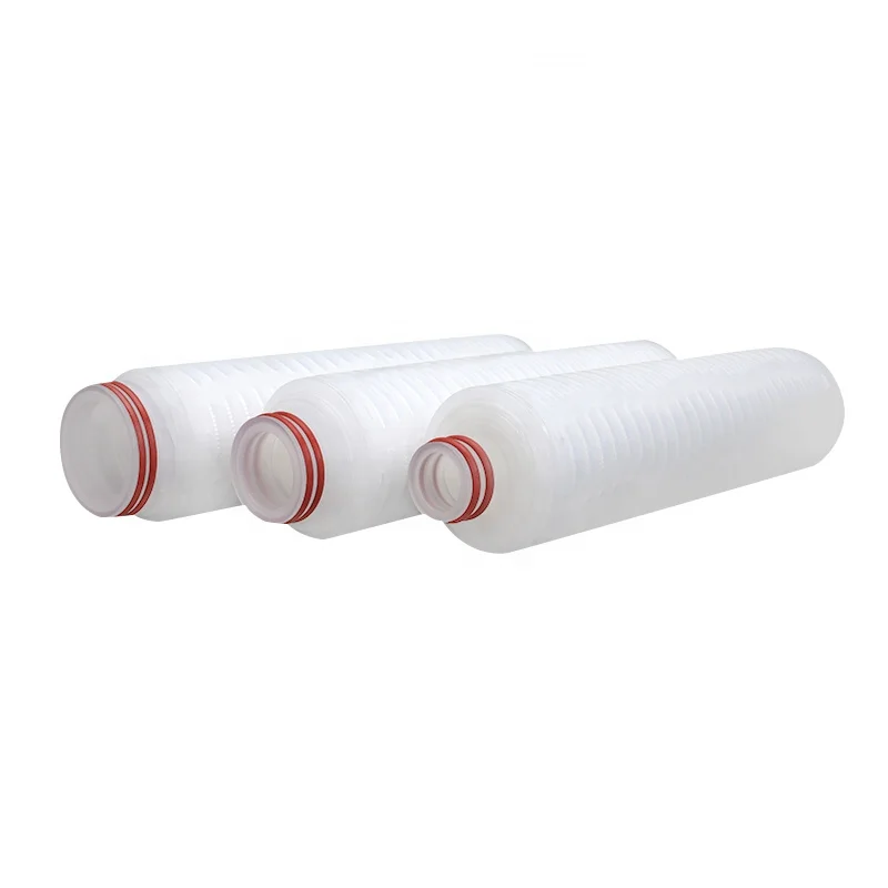Pollution Resistant 0.1um 0.2um 0.45um 0.65um PES Membrane 20' Pleated Filter Cartridges for Detergent Filtration
