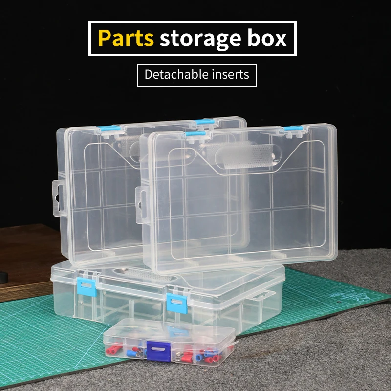 Wholesale household storage box tool accessories box plastic interlayer partition tool accessories box