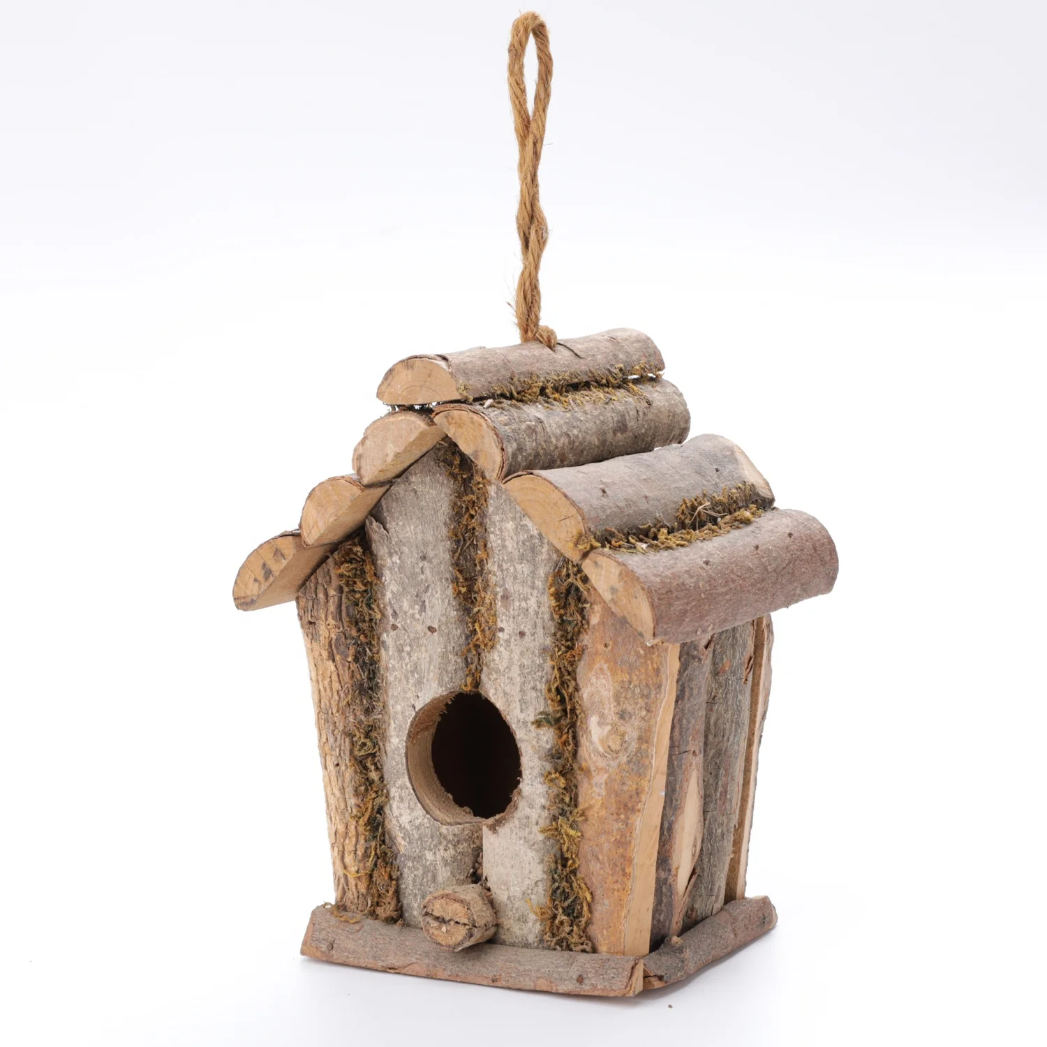 Chinese Bird House Suppliers Customized Eco-friendly Small Wooden Bird House Practical Birdhouse Pet House