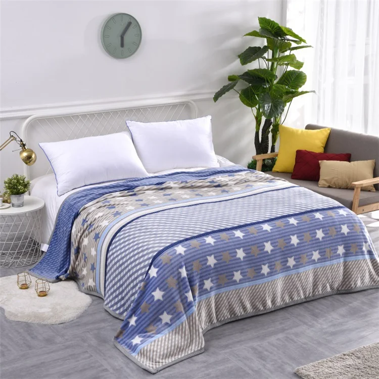 Wholesale Large Size Printed Deer 100% Polyester Blanket For Winter