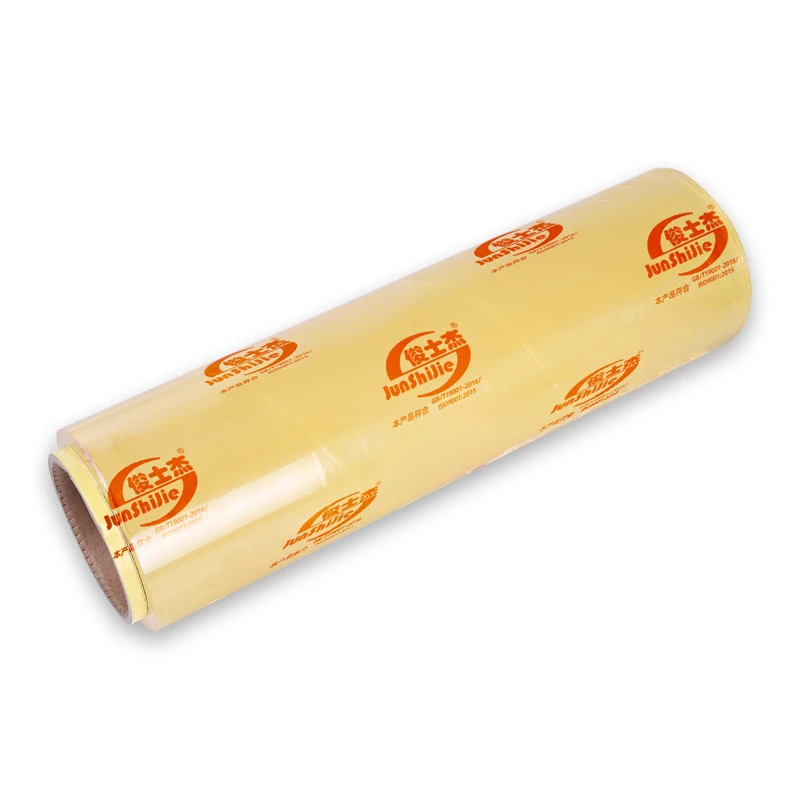 Factory Price Wholesale Customized Transparent Big PVC Roll cling film Plastic Food Jumbo Wrap