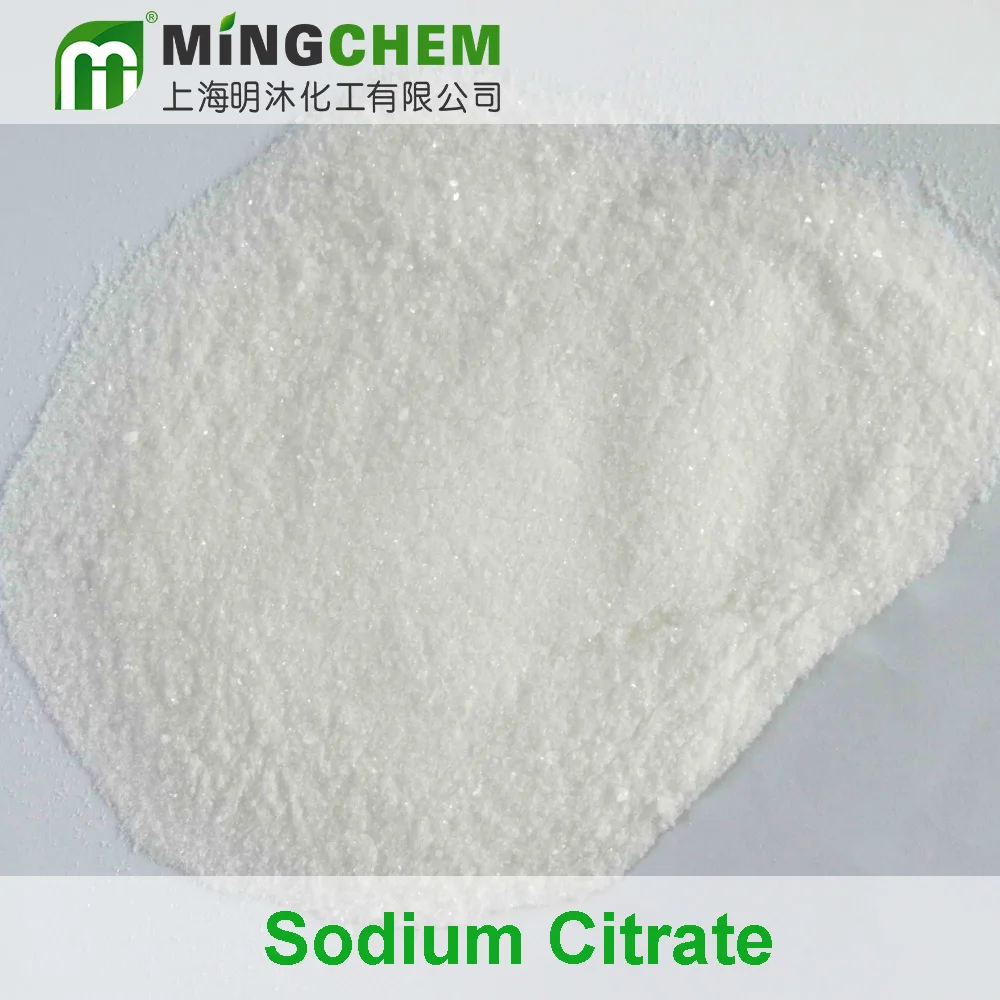 
China Factory High Quality Food Grade BP98 E331 30 mesh to 100 mesh Sodium Citrate 
