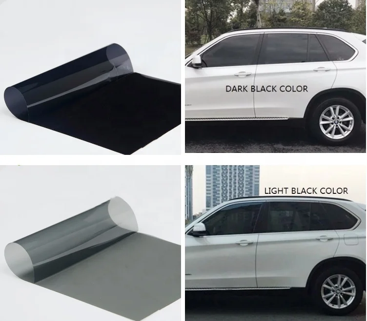 VLT05%,15%,35%,50%70% HD 2Ply automotive Carbon nano spolarizado solar control window film