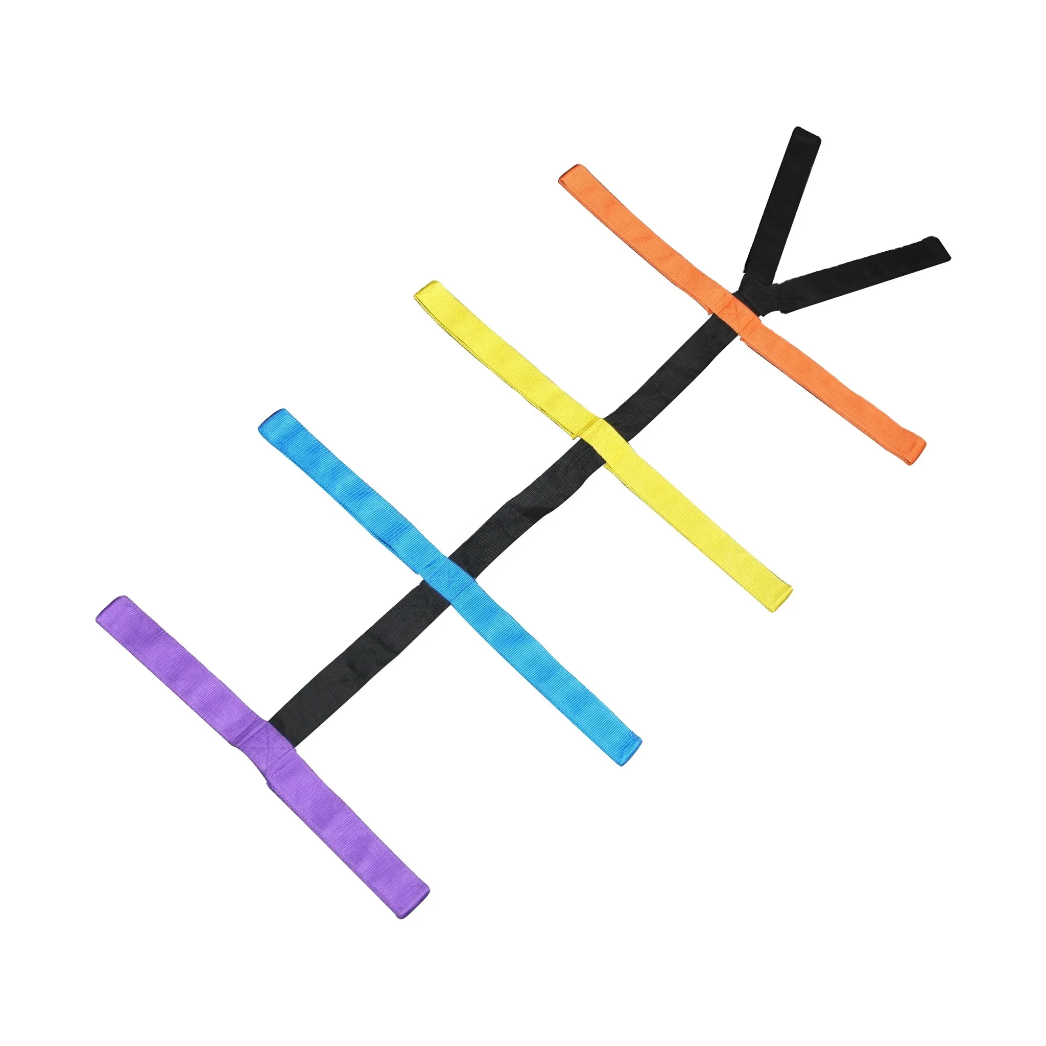 Multi Coloured Spine Board Torso Straps Spider Straps Patient Restraint Straps