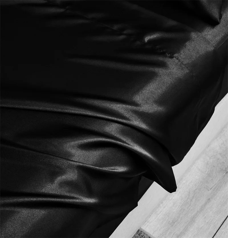 wholesale Luxury Customized bed set Silky Smooth Satin flat sheet Set bedding set 4 Piece