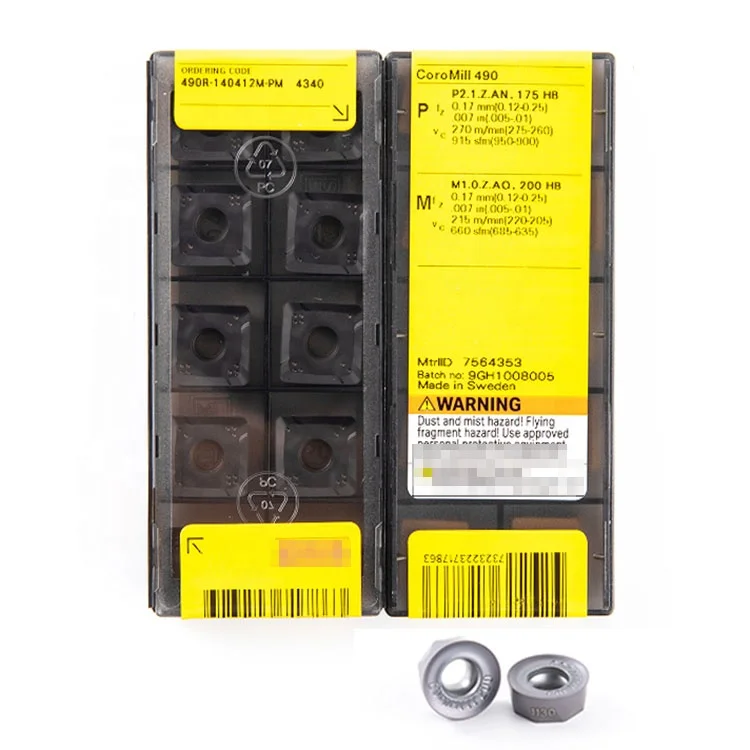 Горячие продажи Sandviks 490R-140412M-PM4340 cnc coromill фрезерные Вставки квадратный плечевой фрезерный инструмент