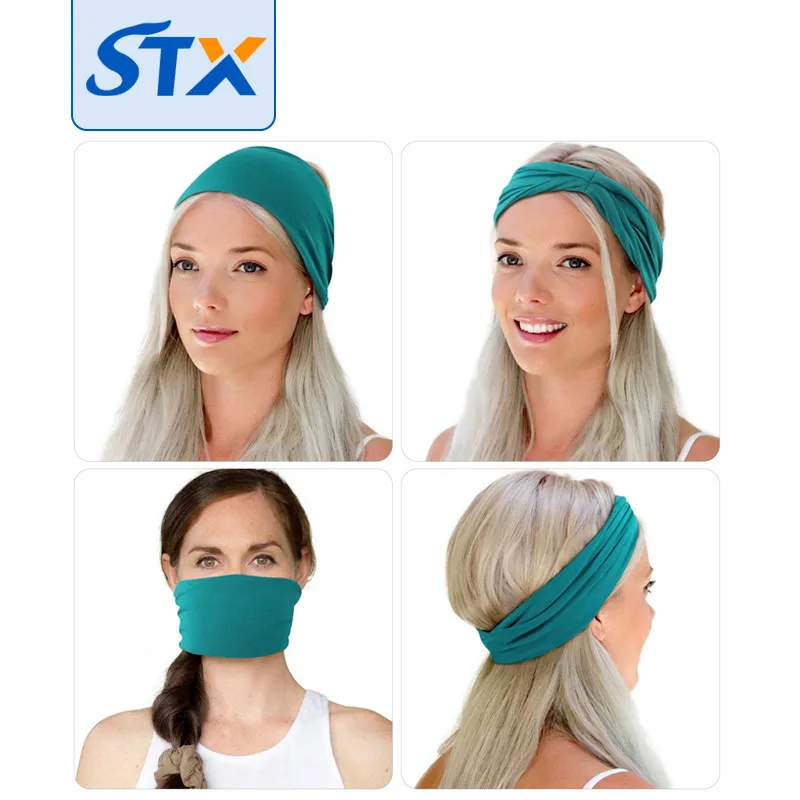 Shuntaixin Wholesale Designer Fashion Fit Face Skincare Makeup Woman Hair Band Cloth Elastic Custom Sports Headband With Logo