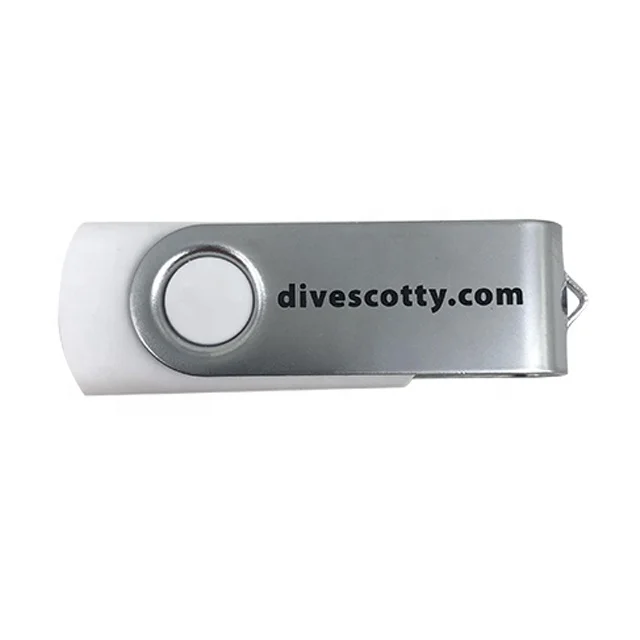 Hot Sale Custom Logo Swivel Flash Memory Drive 64GB 128GB Metal USB Stick Promotional USB Flash Drive