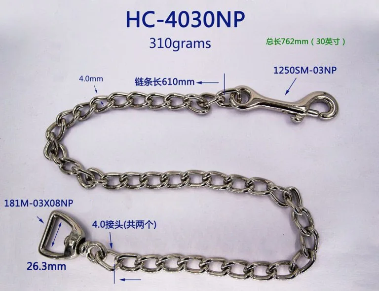 Fashion Head Necklace Pet Supplies Chain Accessories Luxury Dog Collar Pet Metal Chain Link Chains Pets