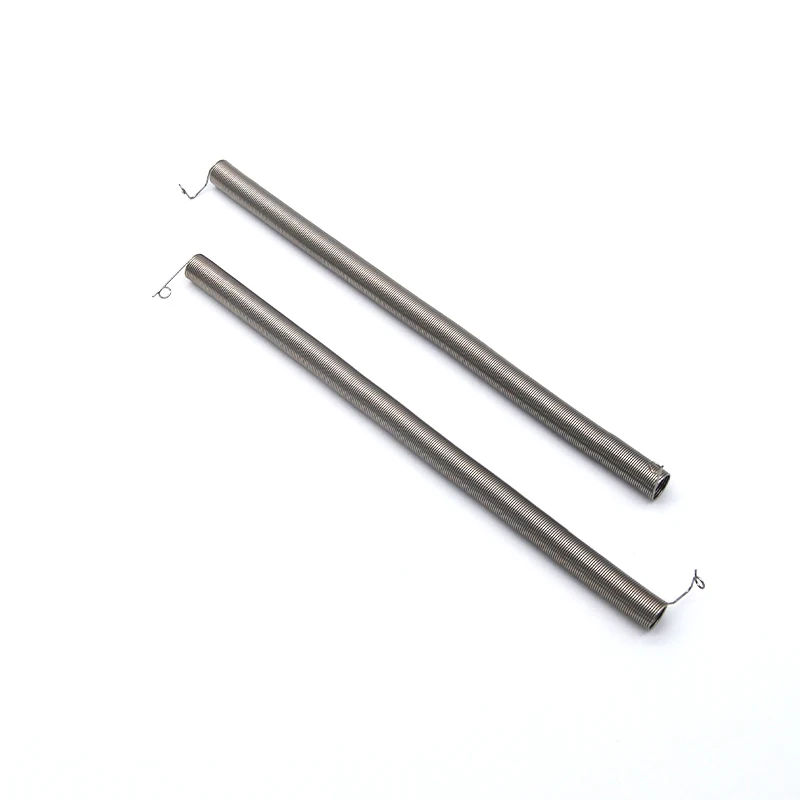 OEM custom music wire garage door spring motor brush small long flexible double hook tension springs