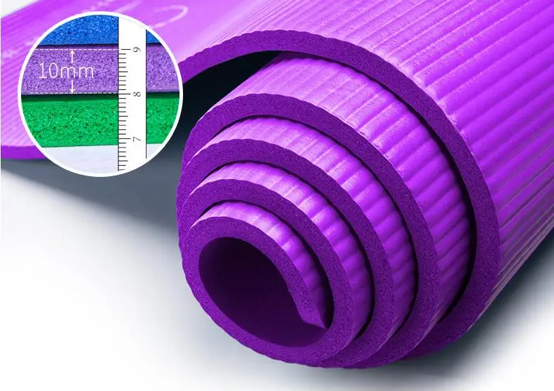 Free logo high quality eco-friendly non slip yoga mat with custom 6mm 8mm 10mm 1/2 Inch extra thick durable tpe yoga mats