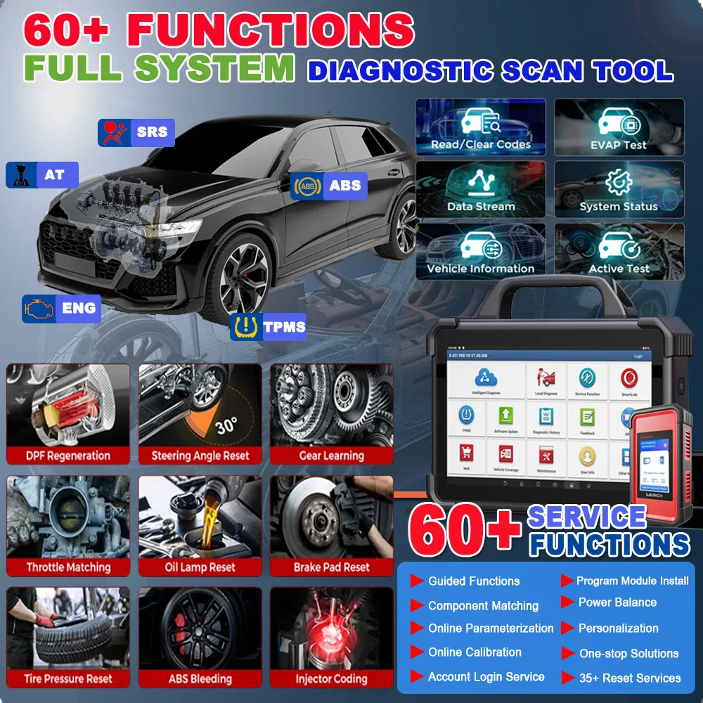 2024 Launch X431 PDA VII Maxisys Ultra Automotive ECU Key Programmer tools Obd2 Diagnostic Scanner for All Cars