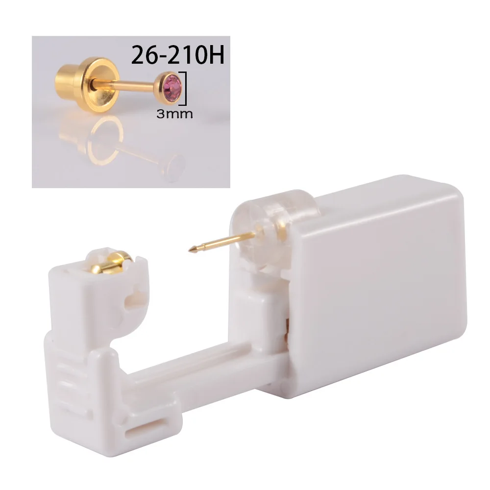 Piercing tools Disposable sterilized injection ear piercing gun stainless steel 316L ear stud painless piercing kit