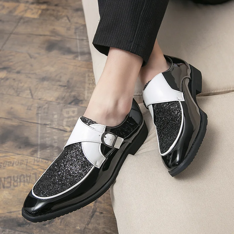 Luxury formal leather shoes 48 plus size trendy shoes for men