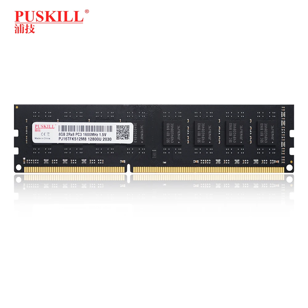 Цена по прейскуранту завода-изготовителя puskill 8 Гб Ddr3 оперативная память настольного типа Ddr3 1333 МГц 1600 Udimm ПК Ram память совместима со всеми материнская плата
