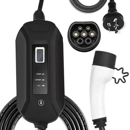 Fisher 16A 250V 3.5KW IP65 Home Portable EV Charger Car Charging Station Type2  EV Car Charger