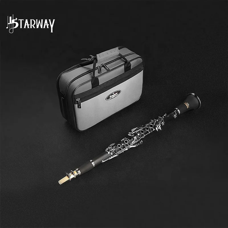 Музыкальный инструмент Starway, деревянный, черное дерево, бакелит, 17Key Bb ключ кларнет