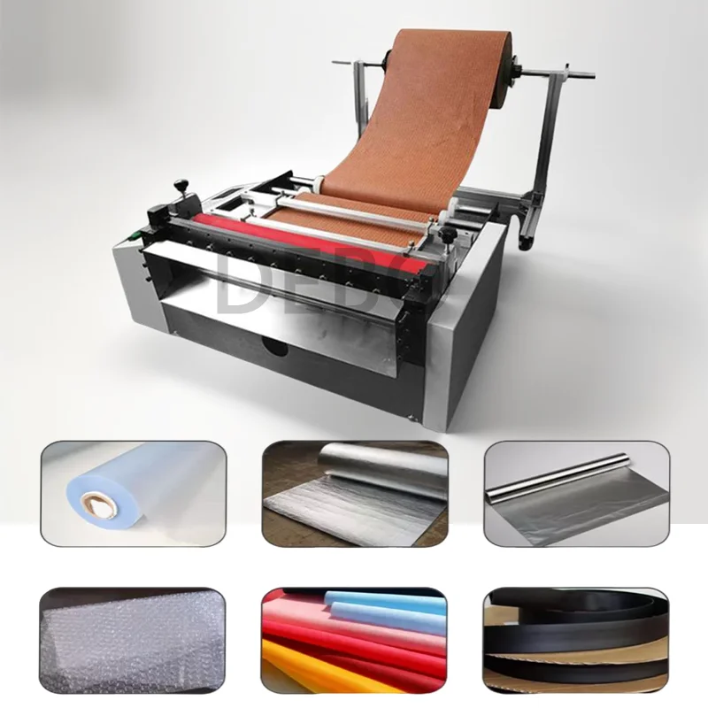 Automatic Electric Fabric Label A4 Paper Roll Slitter Cutter A4 A3 Tpu Plastic Pvc Film Foil Cross Cutting Sticker Paper Machine
