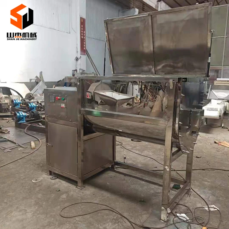 Ribbon Blender Food Powder 300 L Salt Flour Beans Spice Mixer with Screw Conveyor Mixing Machine Electric Heating 100L~20000L