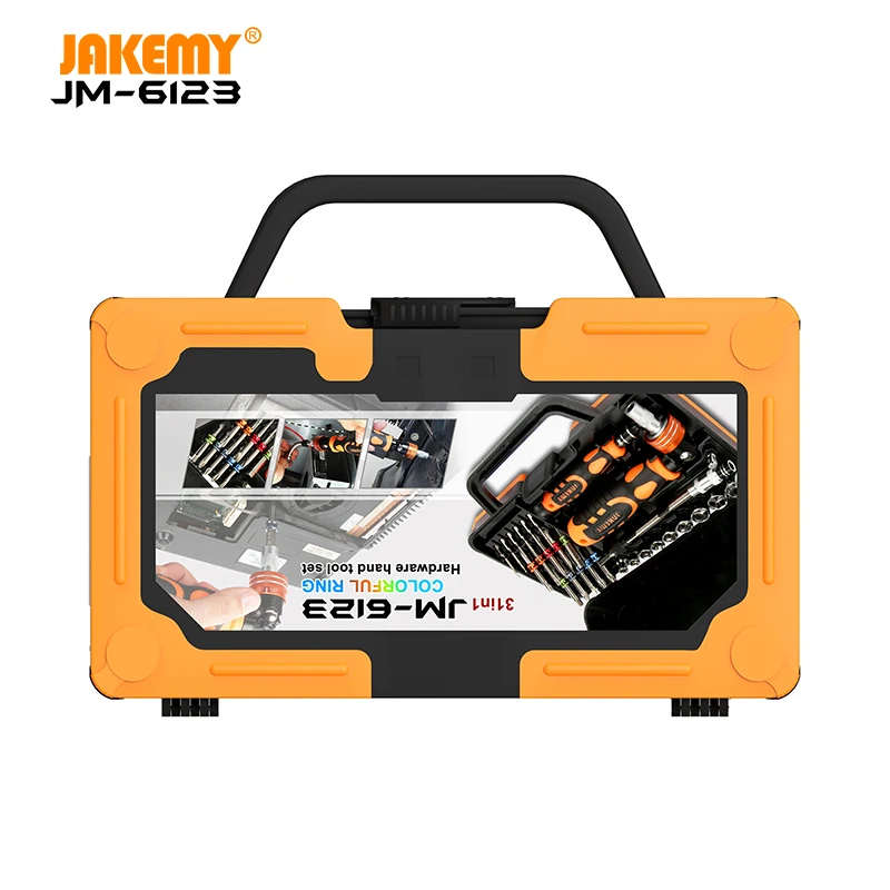  JAKEMY JM-6123 производитель 31 шт. цветной кольцевой аппарат набор ручных электрических отверток ремонтный инструмент инструментов «сделай