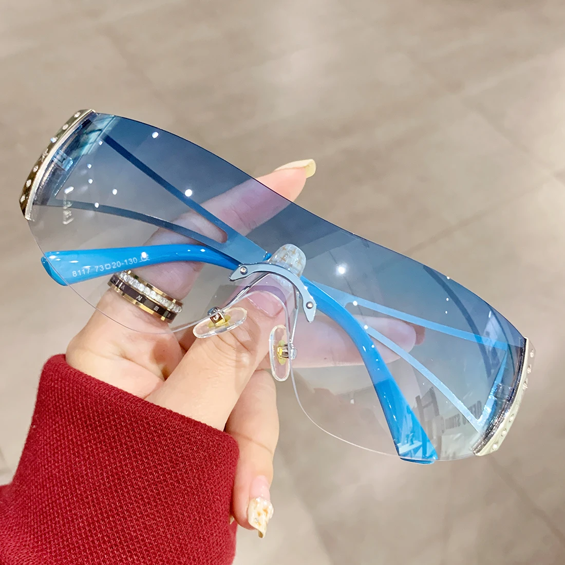 2023 Steampunk Sunglasses Women Mirror Sports Y2K Sun Glasses Men UV400 Punk Shades Colorful Fashion Eyewear Gafas De Sol