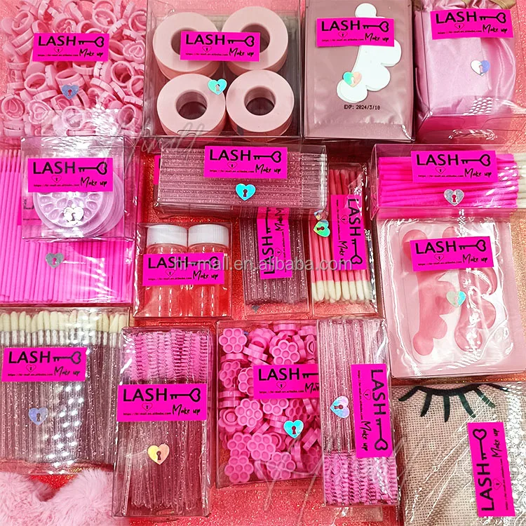 Custom Practice Diy Lash Extension Kit Eye Lash Starter Kit Eyelash Tools Private Label Extension Eyelash Kit