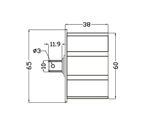Nice Price App Control 65mm Tube Idler Set For Motorized Roller Blinds