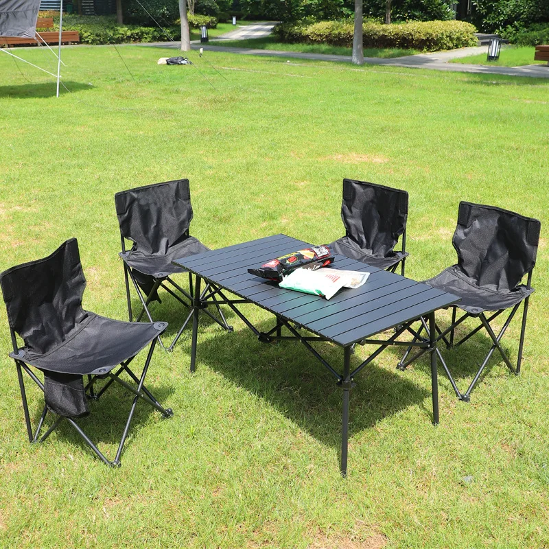Wholesale Custom Outdoor Folding Chaise Portable Thickened Oxford Fishing Beach Picnic Folding Camping Table And Chair Set