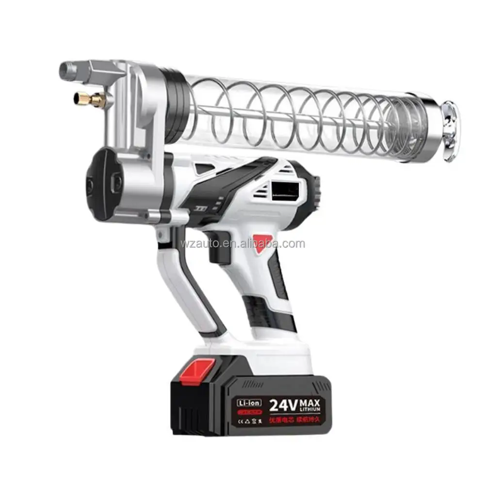 WZAUTO Lithium Battery Electric Cordless Grease Gun High Pressure Grease Guns Lubricating Oil Filling Machine For Excavators