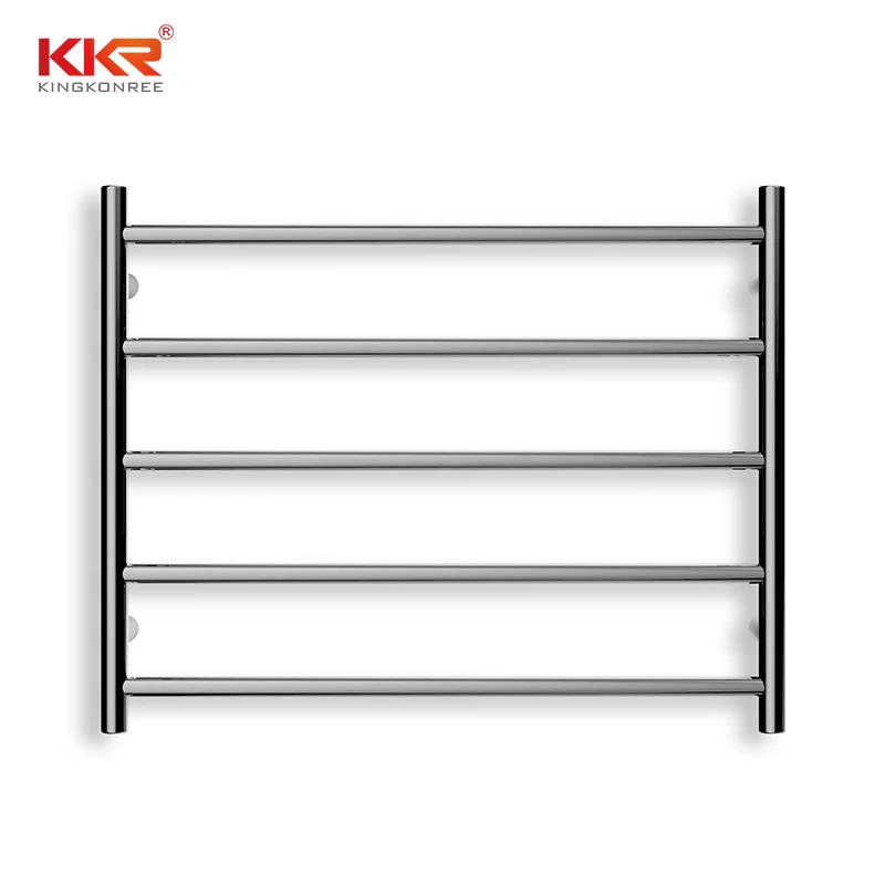 SS4 800*500mm luxury stainless steel square pipe heated towel rail rack