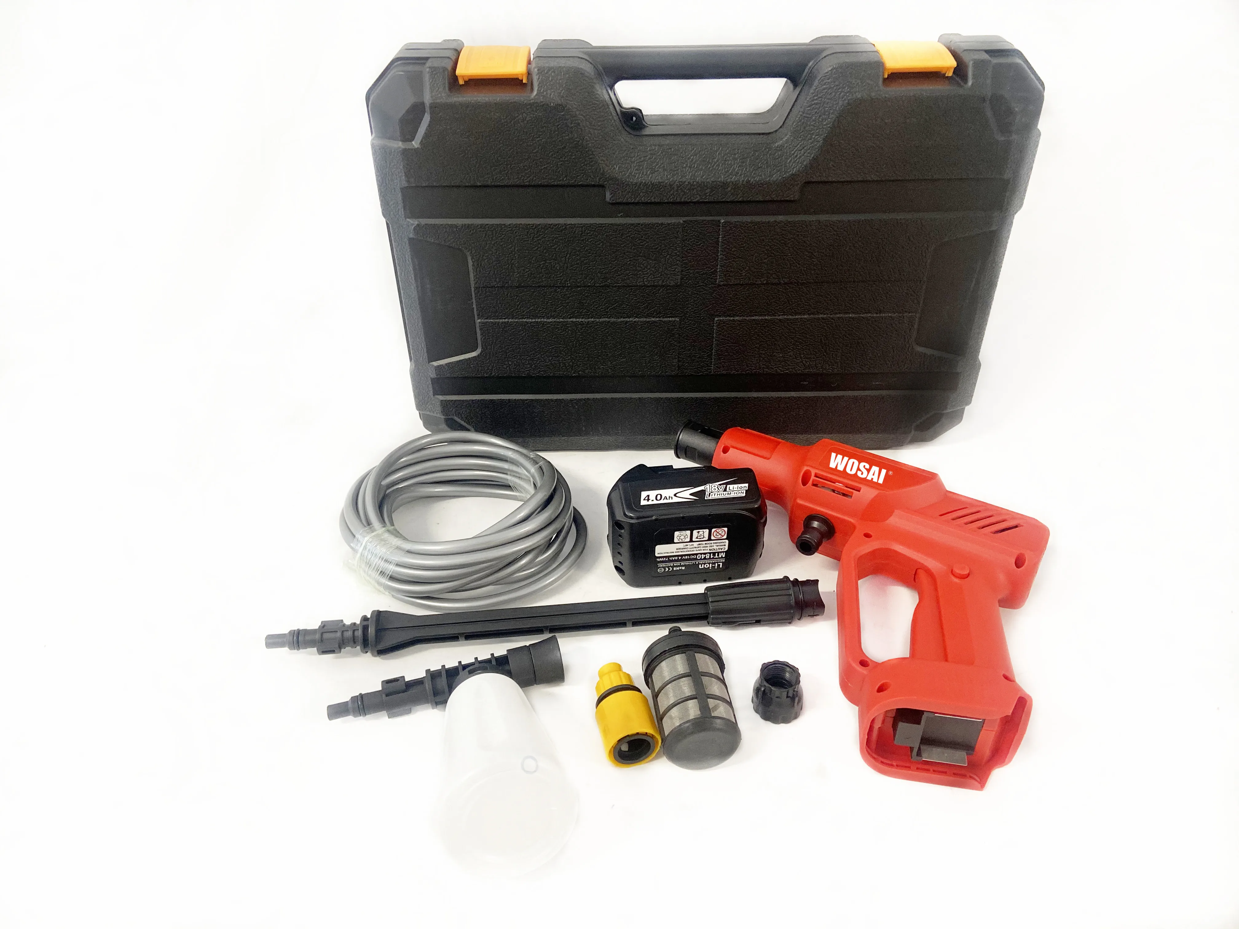 Мощный беспроводной автомобильный мойщик высокого давления 12 В с литиевым аккумулятором