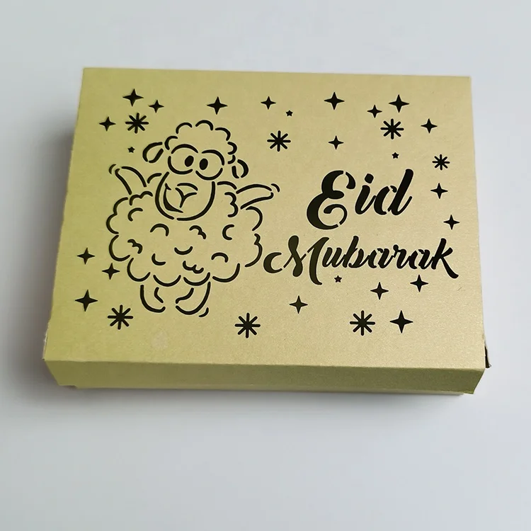  ИД Адха овца Дизайн Лазерная резка индивидуальная mubarak Конфеты Подарочная