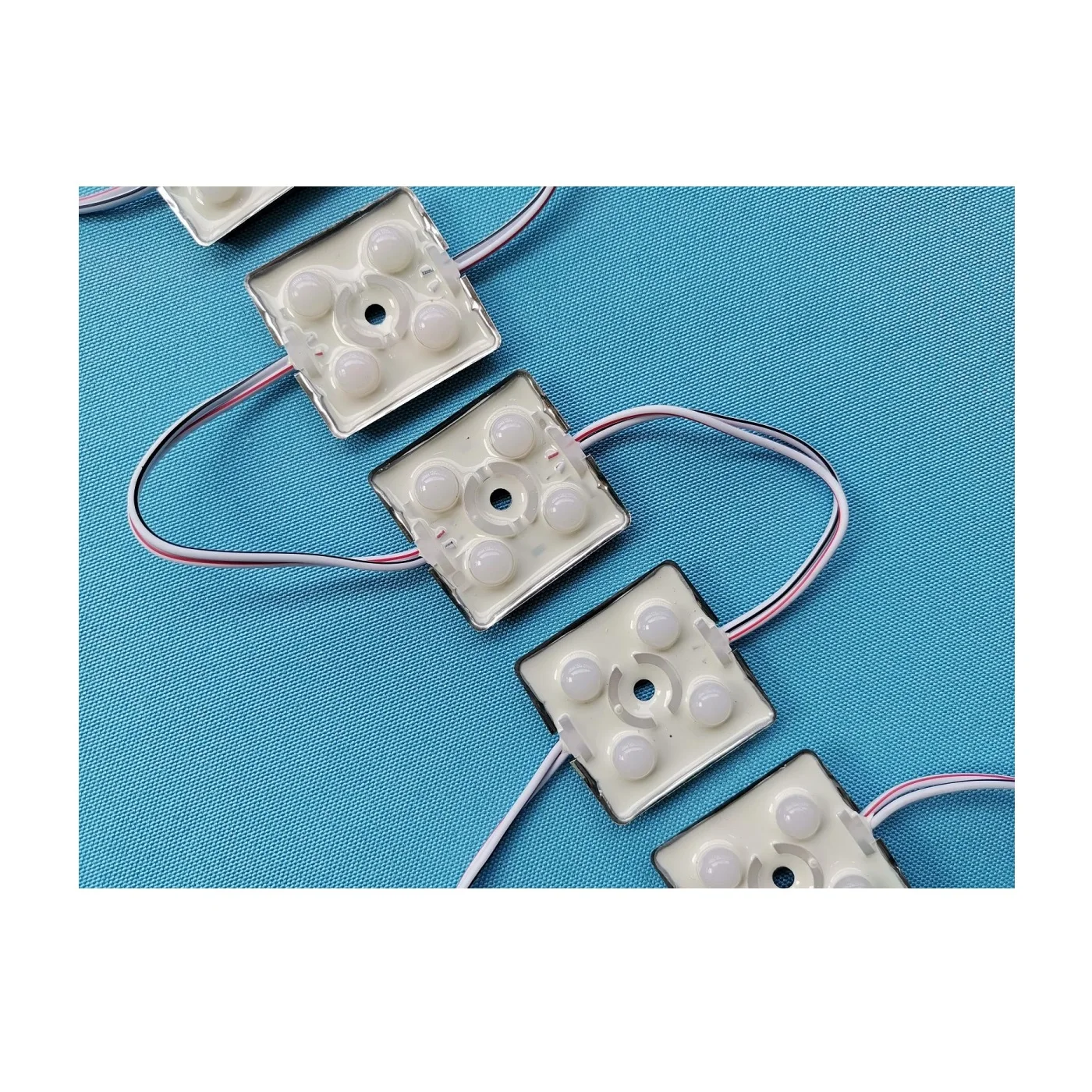 with straw hat lens LED light module for sign channel letter SMD 2835 DC12V 4 led 1.2W 38mm*38mm IP65 In Stock Ready to Ship