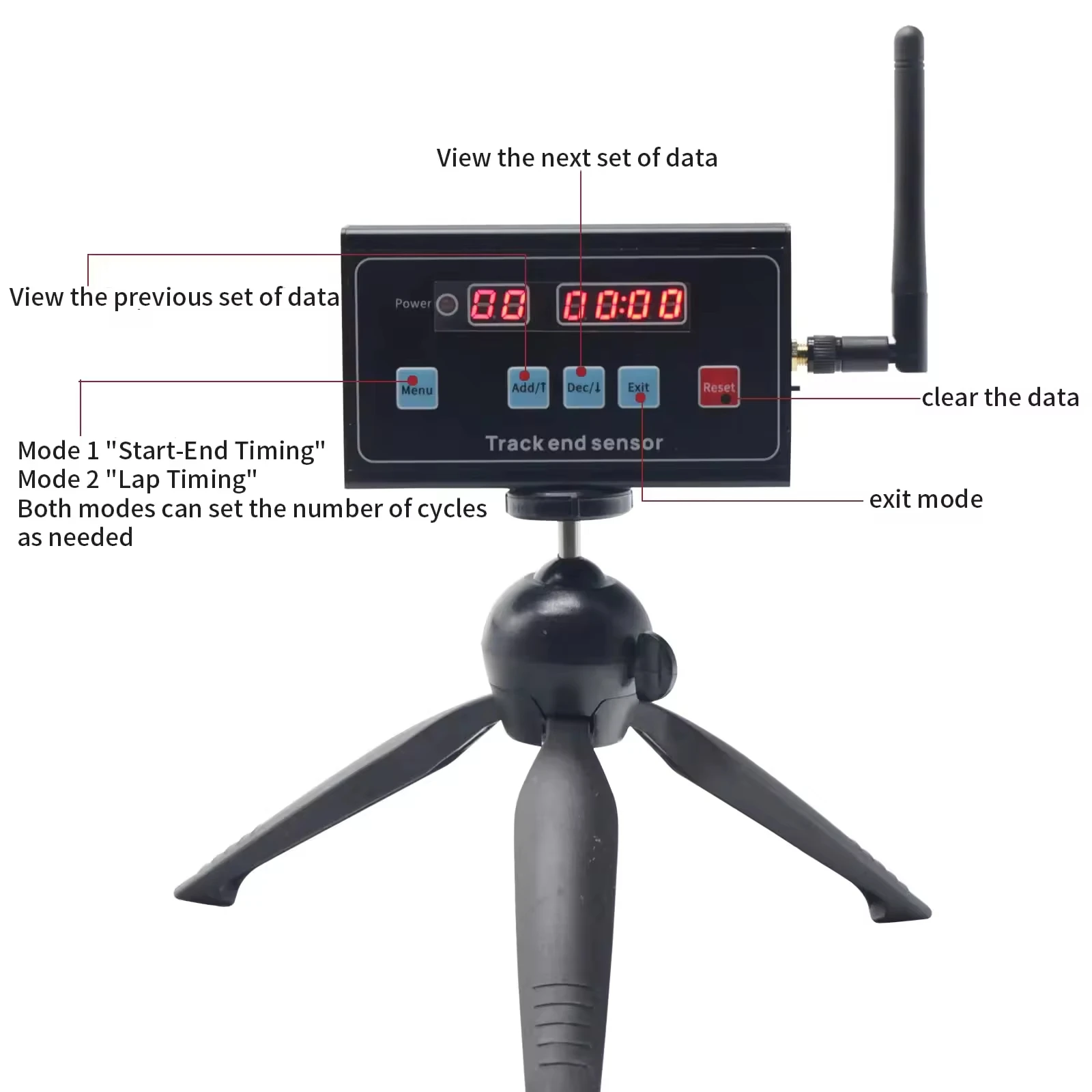 Single Training Version Wireless Laser Timer Skating Track and Field Running for Sprints Bike Motorcycle Racing track timer