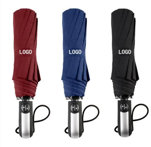 Customized Travel Advertising Windproof Sun Fully Automatic Openfolding Business Umbrella CLASSIC Bicycles for Adults Easy Carry