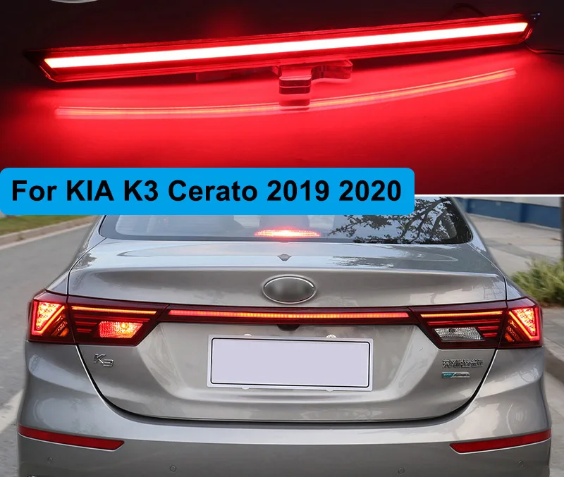 Rear Bumper trunk taillight for KIA K3 Cerato 2019 2020 LED rear fog lamp brake tail light car accessories taillamp auto parts