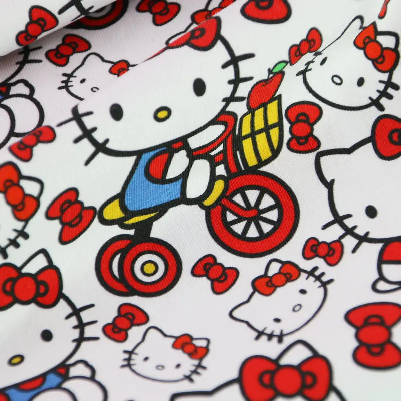 4 Way stretch Lycra Spandex Bamboo Jersey Knitted cotton print Fabric For T Shirt