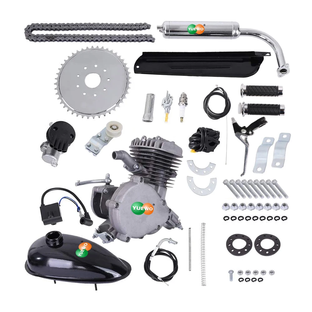 80cc Single Cylinder Motorized 2-Stroke Bicycle Engine Tool Kit Home DIY Electric Bike Conversion Kit