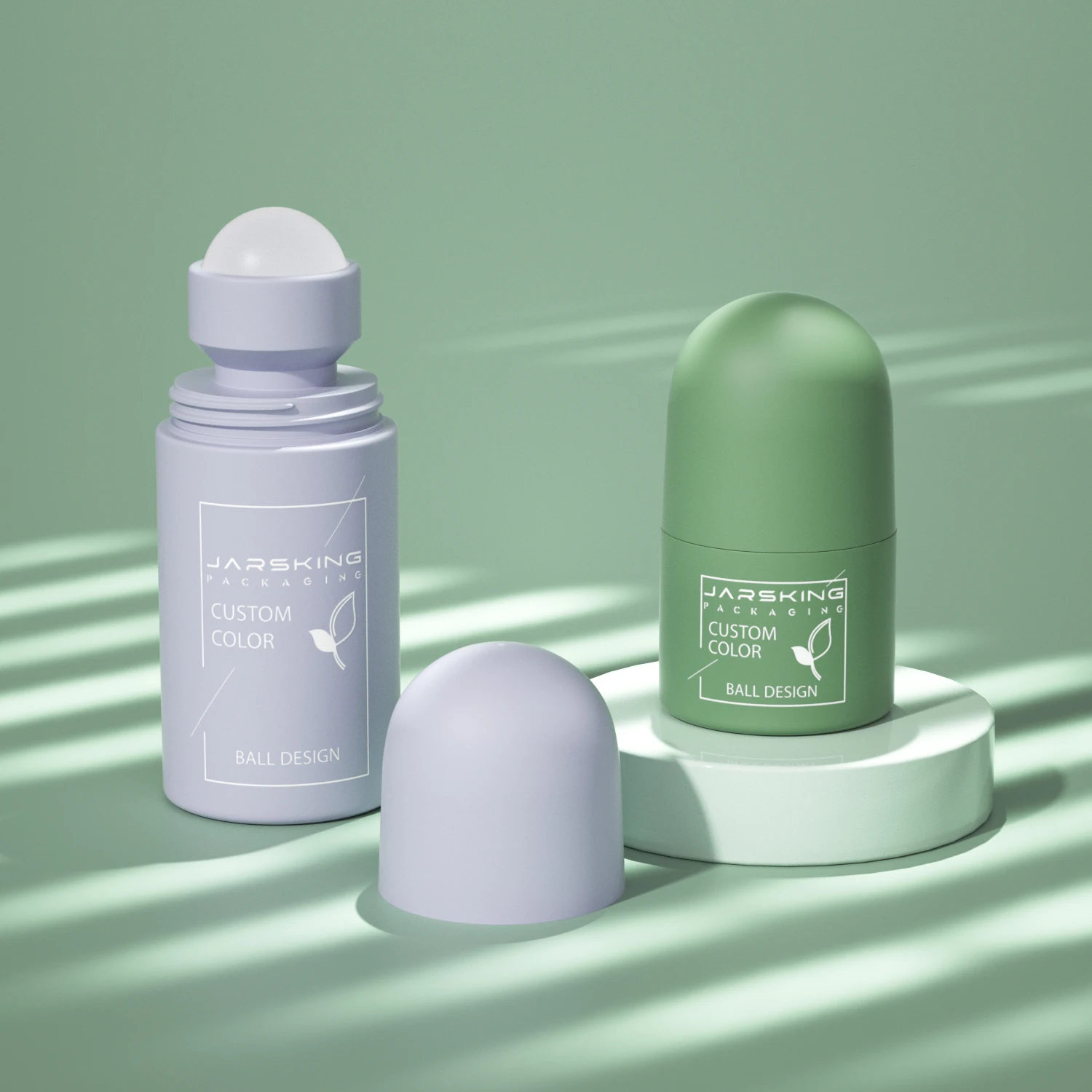 Wholesale 30ml 60ml gel deodorant bottle packaging 1 2 oz empty frosted PP plastic roll on bottle with roller ball