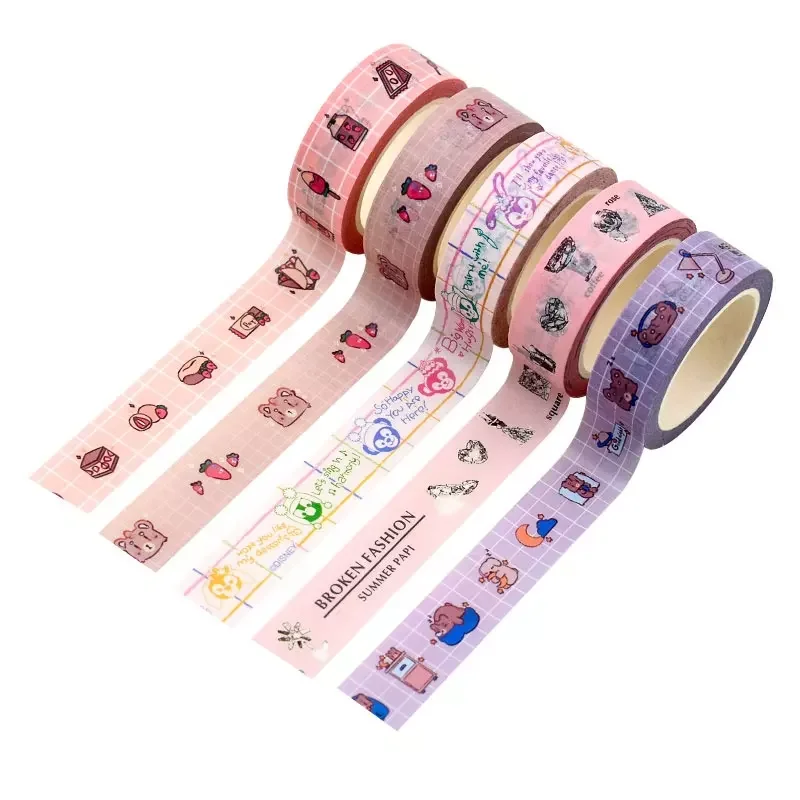 Bailida Balida Colorful Tape Scrap Booking Art Crafts Environment-Friendly Carton Cute Correction Adhesive Tape