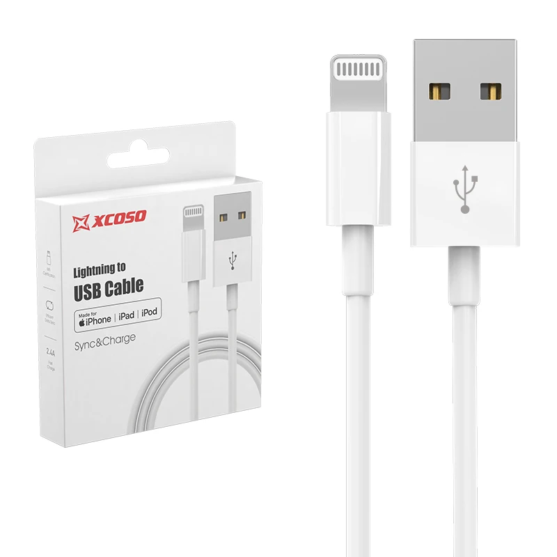 Lightningcable, официальная сертификация, оригинальный материал ТПЭ, длина 1 м, 2 м, кабель C89 с пользовательским логотипом