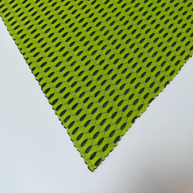 1-3mm thickness tear resistant yarn dyed 100% polyester 3d air mesh fabric for clothes chair pad car