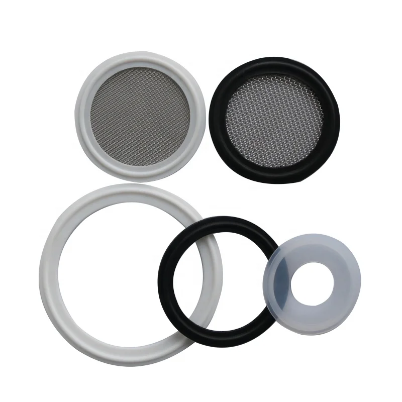 EPDM PTFE silicone vition try tri clamp oriface gasket