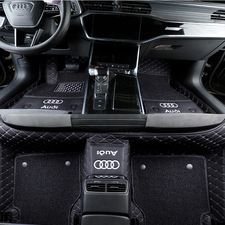 5d leather car floor foot mats car interior mats