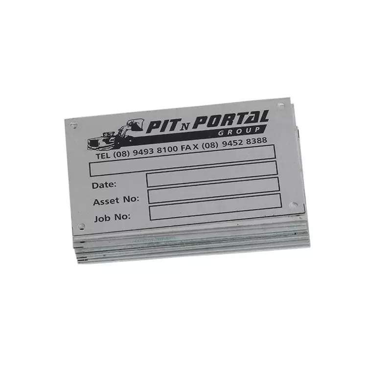 Manufacturer Small Custom Logo Metal Name Plate Aluminum Label Tags