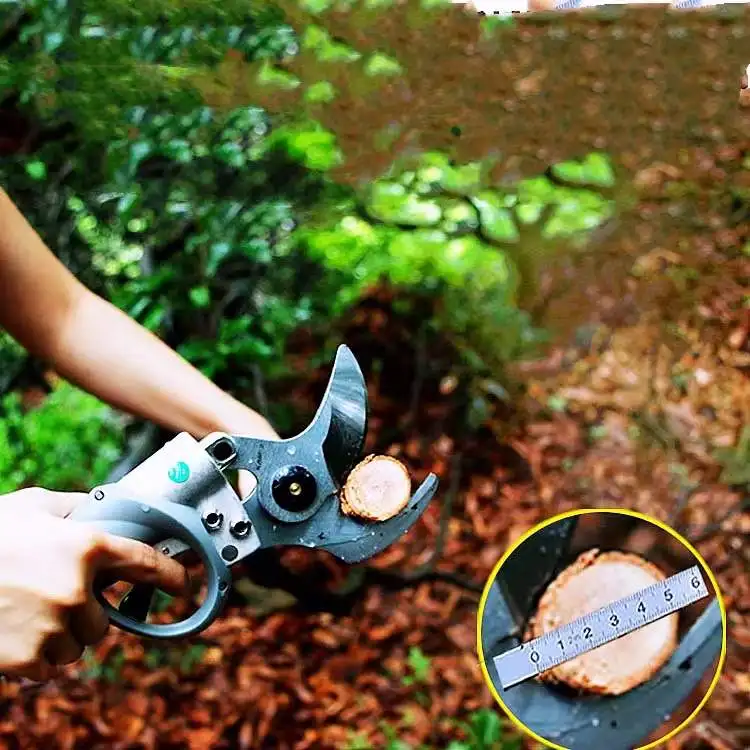 Dropshipping In Stock Pruners 5CM Rechargeable Electric Lithium Garden Battery Pruner Scissors